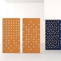 Panneau acoustique en fibre de polyester micro-perforée à installation facile et populaire Sound Poof Wall