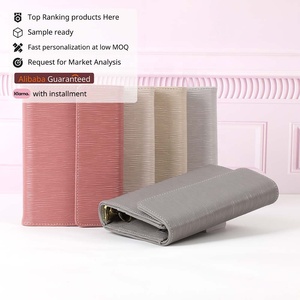 Carpeta de piel Saffiano Epi A6 dorada Yihe, la más vendida, con anillas, para <span class=keywords><strong>agenda</strong></span>, planificador, cubierta y hojas interiores, la mejor carpeta. - Product Image 1