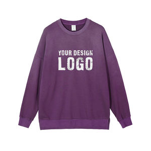 Sudadera para Hombre con Color Degradado Lavado Personalizada de Fábrica, Estilo Casual Americano Vintage, Hombros Caídos, Holgada - Product Image 6