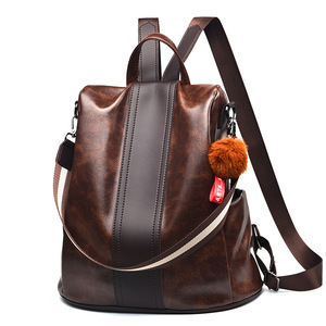 Women Fashion Solid <b>Backpack</b> Multifunction Shoulder Bookbags <b>School</b> Bag Cute Fashion PU Leather <b>Backpacks</b> for Women - Product Image 5