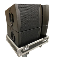 Altavoces Line Array coaxiales de madera contrachapada de abedul de 18mm, altavoz de sistema de sonido del fabricante de impedancia de 8Ohm de China al por mayor