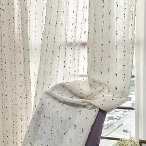 <span class=keywords><strong>Cortinas</strong></span> Traslúcidas de Lujo DaiRui para Sala de Estar, con Diseño Jacquard - Product Image 4