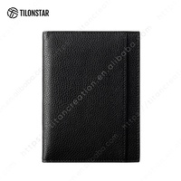 TILONSTAR TPW113 Qualité Cuir Documents Organisateur Protecteur Noir Passeport Couverture Voyage Billet Titulaire RFID Passeport Titulaire