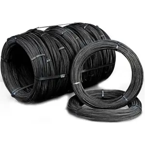 AISI 1050 1070 Hot Rolled Black Iron Wires Rods Low Carbon Springs Steel Black Iron Wire