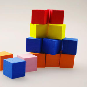Cube en mousse EVA souple personnalisable carré de 2cm Blocs d'éponge colorés dés à pois pour jouets éducatifs - Product Image 6