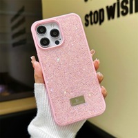 Étui de luxe scintillant en diamant XP1009 pour Apple 17 Pro Max, coque de protection intégrale tendance en strass électroplaqué de marque