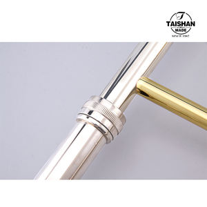 Trombón Alto de Latón Amarillo <span class=keywords><strong>para</strong></span> <span class=keywords><strong>Principiantes</strong></span> y Profesionales, con Campana de Latón en Tono Bb - Product Image 3