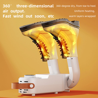 Secador de Zapatos Eléctrico Automático Portátil, Secado Rápido, Colgable, para Hogar y Hotel, con Temporizador, Carcasa de Plástico