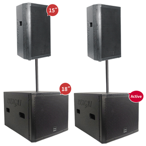 Sistema de Altavoces PA Compactos Activos Profesionales, Módulo Amplificador de Sonido para Exteriores, para Altavoces Activos - Product Image 1