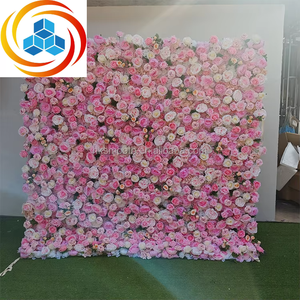 Pared de Flores de Seda Artificial Realista Hecha a Mano, 5D 3D, Blanca, en Rollo, para San Valentín, Bodas, Graduaciones, Tamaño Personalizable - Product Image 3