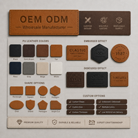 Écusson en cuir gaufré, étiquette en cuir PU avec logo débossé pour jeans, chapeaux, vêtements – Fabricant et fournisseur OEM/ODM en gros