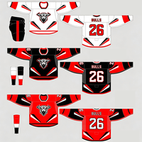 Maillot de hockey sur glace personnalisé pour gardien de but – Performance robuste, sublimation intégrale, maille polyester respirante et anti-humidité