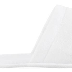 รองเท้าแตะผ้าสำหรับงีบหลับ แบบใช้แล้วทิ้ง สีขาว สำหรับโรงแรม พร้อมโลโก้ - Product Image 4