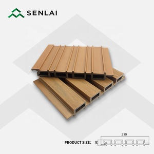 Revêtement extérieur Grand revêtement extérieur de jardin en plastique composite Panneau mural extérieur en WPC cannelé imperméable à l'eau - Product Image 2