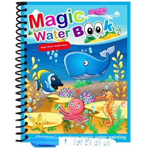 <span class=keywords><strong>Livre</strong></span> de coloriage éducatif de maternelle de peinture à l'eau magique réutilisable pour enfants avec des Pages en métal SQ-01 modèle pour bébé Graffiti - Product Image 1
