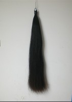 Extension de cheveux de queue de cheval de Mongolie de couleur noire de 1/2 LB 85-90 CM de longueur fausse queue de cheval étendue
