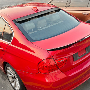 สปอยเลอร์หลัง BMW สีดำเงา ลายคาร์บอนไฟเบอร์ ABS ทรง Ducktail สำหรับฝากระโปรงท้าย E90 ซีรีส์ 3 ปี 2005-2012 - Product Image 2