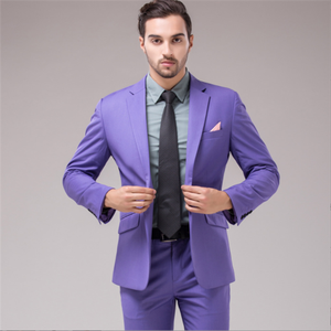Custom Slim Fit Novio Boda Negocios Formal Caballero 2 Piezas Blazer Diseños para Set Hombres Trajes - Product Image 5