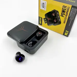 M88 Plus-TWS auriculares con micrófono estéreo, inalámbricos, originales, con pantalla LED, batería externa de 1200Mah, para videojuegos