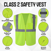 Kit de Seguridad PPE para 10 Personas para Trabajadores de Almacén con Chaleco de Alta Visibilidad Clase 2, Guantes Resistentes a Cortes A4, Gafas de Seguridad y Tapones para los Oídos