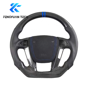 พวงมาลัยคาร์บอนไฟเบอร์แบบฟอร์จสปอร์ตสั่งทำพิเศษ พร้อมไฟ LED และวัสดุอัลคันทาร่า สำหรับรถยนต์ฮอนด้า แอคคอร์ด คูเป้ รุ่นที่ 8 ปี 2007 2008 2009 2010 2011 2012 2013 - Product Image 5