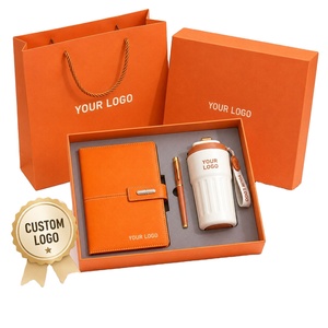 Wholesale Corporate Gift Set A5 Notebook Metal Pen Coffee Tumbler Gift Box <b>Bag</b> with Custom Logo for Company Events and Awards - Product Image 1
