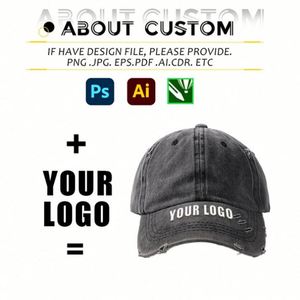 Gorra de Béisbol Personalizada con Logotipo Bordado para Hombre, Gorra de Algodón con Protección Solar, Gorra Deportiva de Mezclilla con Logotipo Personalizado - Product Image 3