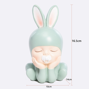Home Creative Nursery Decor Vente en gros Sucette en résine Enfant Bébé <span class=keywords><strong>Salle</strong></span> <span class=keywords><strong>de</strong></span> <span class=keywords><strong>bain</strong></span> Article décoratif - Product Image 3