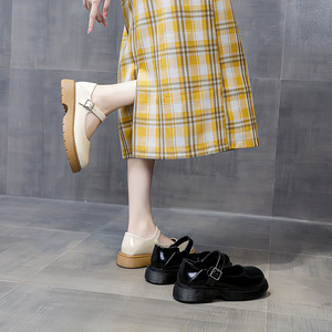 Zapatos Mary Jane de primavera y verano, con punta redonda, diseño exclusivo, zapatos de cuero pequeños, populares, económicos, a <span class=keywords><strong>la</strong></span> moda, suaves para mujer. - Product Image 6