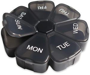 2024 Hot Eco-Friendly Best Selling Promotional Large-capacity 7-day Pill Box, 7 Cases Plastic Box