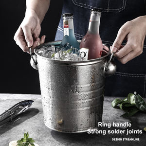 Seau à glace pour bière, vin, <span class=keywords><strong>champagne</strong></span>, en acier inoxydable, 3/5/7/<span class=keywords><strong>9</strong></span>/11L, pour fêtes - Product Image 2