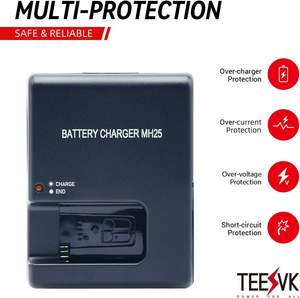 Chargeur de batterie enfichable MH-25A pour batteries EN-EL15/EN-EL15a/EN-EL15b(c) compatible avec les appareils photo D500-D850/D7000, sortie 3,6V-6,5V - Product Image 5