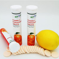 Meilleures ventes sous forme de marque privée, suppléments de stimulation de l'immunité orange 100% comprimés effervescents de vitamine c naturelle