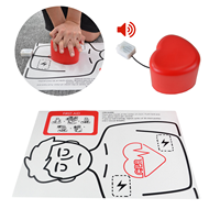 YULIN - Cube d'entraînement RCP portable avec dispositif de retour sonore - Kit d'entraînement aux compressions thoraciques avec tapis d'entraînement non tissé - CE/ISO
