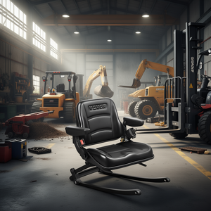 Chaise industrielle Vevor à angle réglable avec ceinture de sécurité et accoudoirs pour chariot élévateur, tracteur, chargeur, excavatrice, fente de 6,3 à 13,4 pouces - Product Image 2