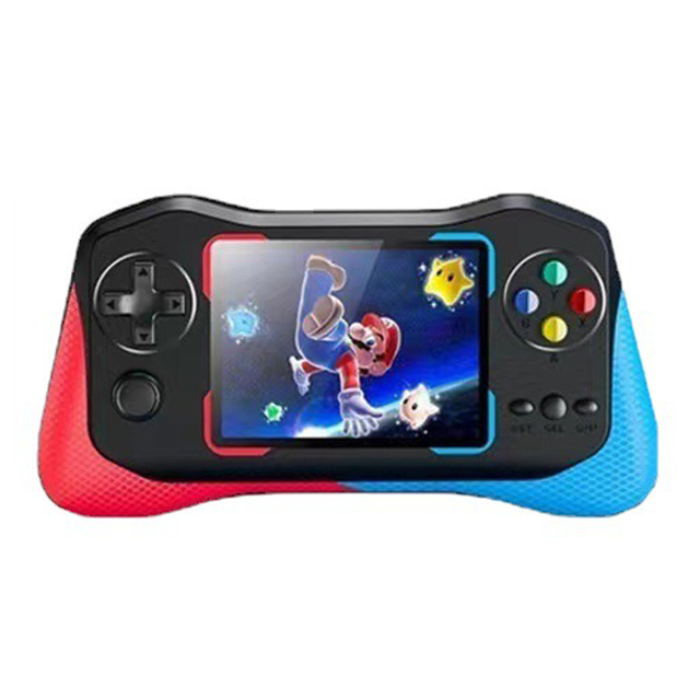 New Retro Gaming System 500 in 1 Built-in Games Classic Red Blue Handheld Game Console for Kids Gift and Entertainment