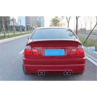 Kit de carrosserie PP non peint Pare-chocs avant Pare-chocs arrière Jupes latérales Tabliers pour BMW Série 3 E46 M3 Style Couvre-coffre accessoires