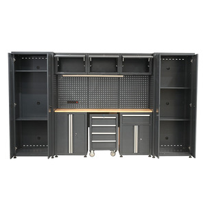 OEM Multi-Functional Modular Garage <b>Tool</b> Cabinet System with Pegboard, Workbench and Lockable Storage - Product Image 3