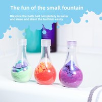 Explosions de bain moussant pétillant, mousse fraîche et bulles, bécher scientifique, potions originales pour enfants, bombes de bain