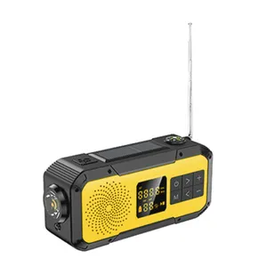 D589 Speaker Surya Radio Multifungsi Stereo Internasional Cerdas Alarm SOS Luar Ruangan Peralatan Darurat Bank Daya Speaker Radio
