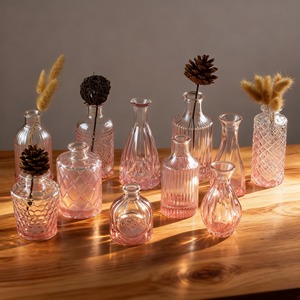 Vintage Mini <strong>Vases</strong> for Centerpieces Small <strong>Vases</strong> for <strong>Flowers</strong> Glass Bud <strong>Vase</strong> in Bulk for Office and Home Table <strong>Flower</strong> Decor - Product Image 3