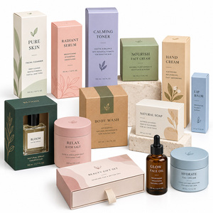 Caja de Embalaje de Cartón Reciclable Impresa Personalizada en Varios Tamaños para Aceites Esenciales de Belleza - Product Image 1