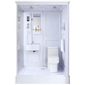 Unité de salle de bain préfabriquée d'intérieur au design moderne Séparation sèche et humide Cabines de douche rectangulaires avec toilettes <span class=keywords><strong>Cabine</strong></span> de salle de douche préfabriquée - Product Image 6