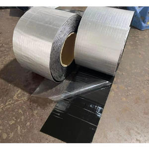 Bande clignotante auto-adhésive de bitume de surface de feuille d'aluminium d'usine bande clignotante auto-adhésive d'arrêt de fuite pour la toiture - Product Image 3