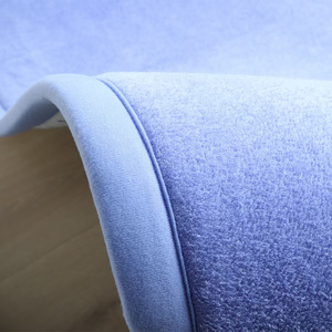 Ensemble de tapis de bain Cangming, 2 pièces, gris, en polaire corail, antidérapant, absorbant, épaissi, rayé, pour salle de bain - Product Image 2