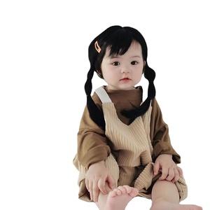 Alla moda del bambino parrucca per capelli carina per <span class=keywords><strong>bambina</strong></span> lunga e diritta per bambini e bambine parrucca per onde naturali per <span class=keywords><strong>bambina</strong></span> - Product Image 2