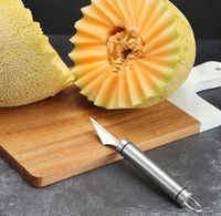 304 Roestvrij Staal Fruit Decoratie Vleesmes Watermeloen Cantaloupe Scooper Voor Snijden En Scheppen Meloen Keuken Gadget