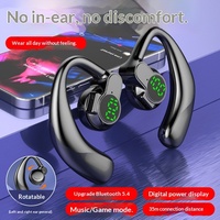 Nuevos Auriculares Bluetooth con Gancho para la Oreja, Sonido Estéreo de Alta Fidelidad, Estilo Deportivo y Profesional, Ultra Larga Duración en Espera, Universales para Todos los Teléfonos