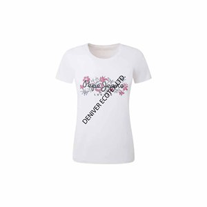 Nouveau design de mode vêtements de haute qualité 100% coton t-shirt imprimé personnalisé de marque de luxe surdimensionnée pour les femmes du Bangladesh - Product Image 1