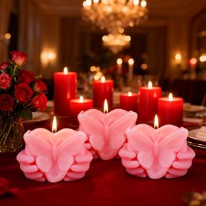 قوالب شموع سيليكون جديدة لعام 2026 لديكور المنزل في عيد الحب، قوالب شموع على شكل قلب، قوالب راتنج لصنع الشموع يدويًا، قوالب جبس - Product Image 4